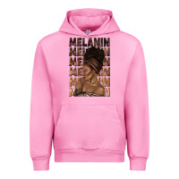 Fuchsia Pink melanin melanin melanin with afro girl Urban Hoodie - texasbilliewilder