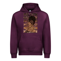 Mauve Wine melanin melanin melanin with afro girl Urban Hoodie - texasbilliewilder