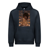 Navy melanin melanin melanin with afro girl Urban Hoodie - texasbilliewilder