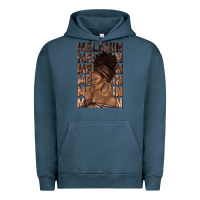 Pigment Midnight Navy melanin melanin melanin with afro girl Urban Hoodie - texasbilliewilder