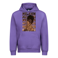 Tulip melanin melanin melanin with afro girl Urban Hoodie - texasbilliewilder