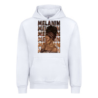 White melanin melanin melanin with afro girl Urban Hoodie - texasbilliewilder