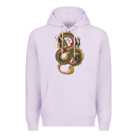 Lilac green and yellow dragon Premium Hoodie - RanaPortraitStore