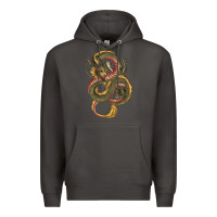 Smoke green and yellow dragon Premium Hoodie - RanaPortraitStore