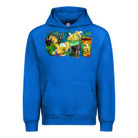 Cobalt monkey coffee cups Urban Hoodie - Zillion Design Studio