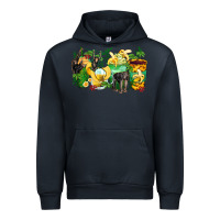 Navy monkey coffee cups Urban Hoodie - Zillion Design Studio