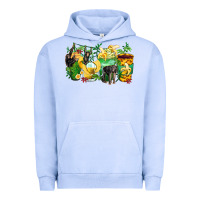 Pigment Grape Ice monkey coffee cups Urban Hoodie - Zillion Design Studio