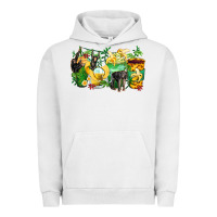 Pigment Lunar Rock monkey coffee cups Urban Hoodie - Zillion Design Studio