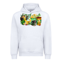 White monkey coffee cups Urban Hoodie - Zillion Design Studio