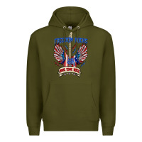 Army Green freedom rocks make some noise Premium Hoodie - texasbilliewilder
