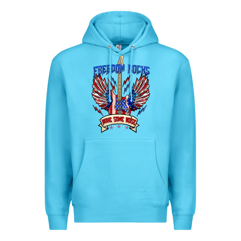Freedom Rocks Make Some Noise Premium Hoodie by texasbilliewilder | Teevron