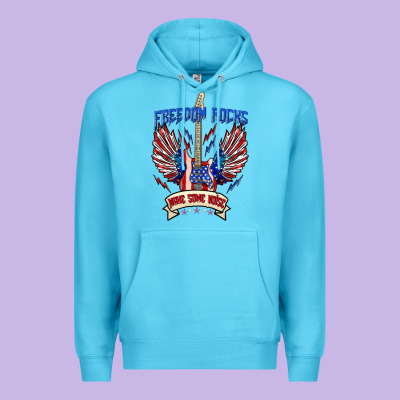 Freedom Rocks Make Some Noise Premium Hoodie Designed By Texasbilliewilder