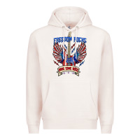 Pale Pink freedom rocks make some noise Premium Hoodie - texasbilliewilder