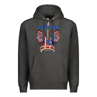Charcoal Heather freedom rocks make some noise Premium Hoodie - texasbilliewilder