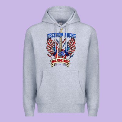Freedom Rocks Make Some Noise Premium Hoodie Designed By Texasbilliewilder