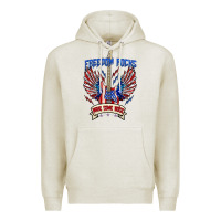 Oatmeal Heather freedom rocks make some noise Premium Hoodie - texasbilliewilder