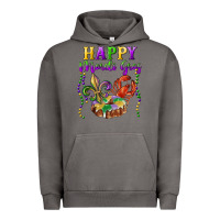 Pigment Tornado Happy Mardi Gras Fleur De Lis King Cake Crawfish Urban Hoodie - RanaPortraitStore