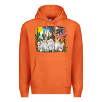 Carrot easter farm with bunnies Premium Hoodie - RanaPortraitStore