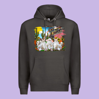 Easter Farm With Bunnies Premium Hoodie Designed By Ranaportraitstore