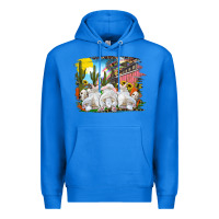 True Royal easter farm with bunnies Premium Hoodie - RanaPortraitStore