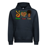 Navy peace love locs Urban Hoodie - texasbilliewilder