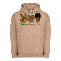 Pigment Burro peace love locs Urban Hoodie - texasbilliewilder