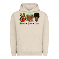 Pigment French Oak peace love locs Urban Hoodie - texasbilliewilder