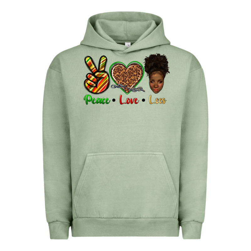 Peace Love Locs Urban Hoodie by texasbilliewilder | Teevron