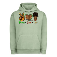 Pigment Oil Green peace love locs Urban Hoodie - texasbilliewilder