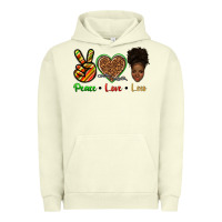 Pigment Pistachio peace love locs Urban Hoodie - texasbilliewilder