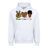 White peace love locs Urban Hoodie - texasbilliewilder