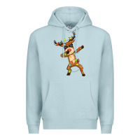 Blue Mist dabbing deer Premium Hoodie - Zillion Design Studio