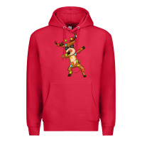 Cardinal dabbing deer Premium Hoodie - Zillion Design Studio