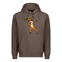 Coffee dabbing deer Premium Hoodie - Zillion Design Studio