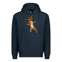 Navy dabbing deer Premium Hoodie - Zillion Design Studio