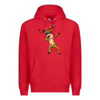 Red dabbing deer Premium Hoodie - Zillion Design Studio