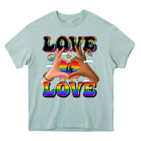 Arona love is love lgbtq pride hands Heavy Core Tee - LillyAllenDesigns
