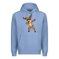 Colony Blue dabbing deer Premium Hoodie - Zillion Design Studio