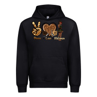 Black peace love melanin Urban Hoodie - texasbilliewilder