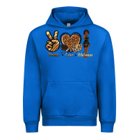 Cobalt peace love melanin Urban Hoodie - texasbilliewilder
