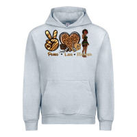 Heather Grey peace love melanin Urban Hoodie - texasbilliewilder