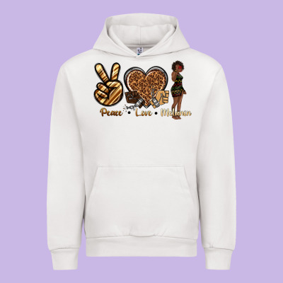 Urban Hoodie peace love melanin