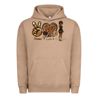 Pigment Burro peace love melanin Urban Hoodie - texasbilliewilder