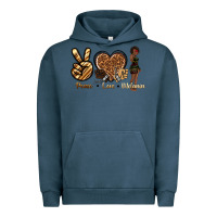 Pigment Midnight Navy peace love melanin Urban Hoodie - texasbilliewilder