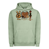 Pigment Oil Green peace love melanin Urban Hoodie - texasbilliewilder