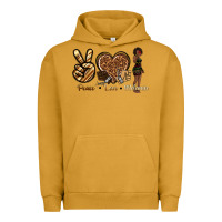 Pigment Peanut Butter peace love melanin Urban Hoodie - texasbilliewilder