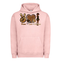 Pigment Salmon peace love melanin Urban Hoodie - texasbilliewilder