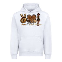 White peace love melanin Urban Hoodie - texasbilliewilder