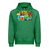 Emerald bear coffee cups Urban Hoodie - Zillion Design Studio