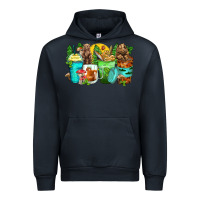 Navy bear coffee cups Urban Hoodie - Zillion Design Studio